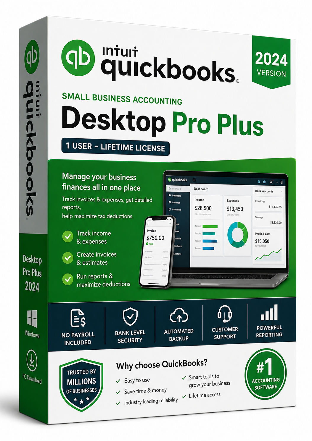 QuickBooks Desktop Pro Plus 2024 License Delivery